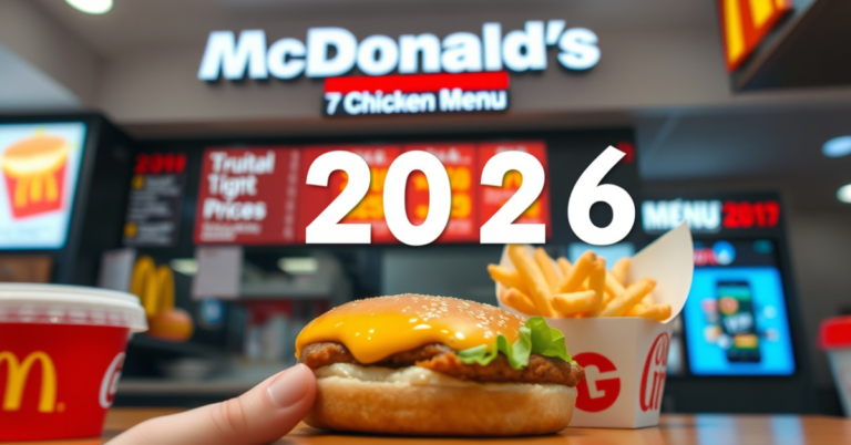 McDonald’s Chicken Menu With Prices For 2026